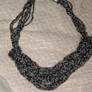 3/$15 Elegant Black Beade Necklace